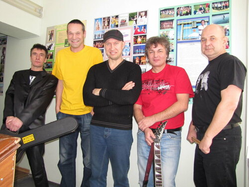 Группа "9 район" на студии в Красноярске