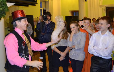 Шоу мыльных пузырей.