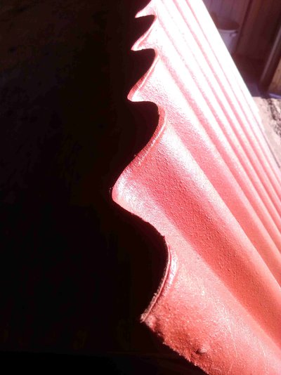 Полимер-песчаный шифер 112*170 см  7 волн