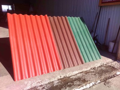 Полимер-песчаный шифер 112*170 см  7 волн