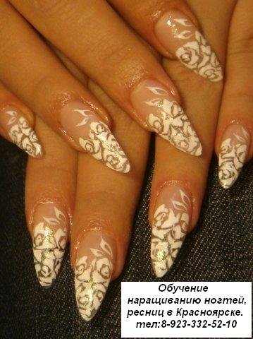 Обучение наращиванию ногтей, ресниц в Красноярске.