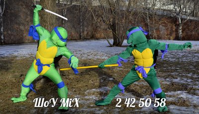 Черепашки Ниндзя на детский праздник.