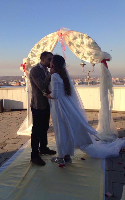 Выездная регистрация брака на крыше!