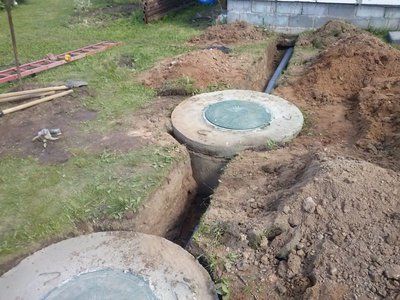 Септик под ключ в Красноярске. Переливной септик. Ремонт септика. Углубление септика