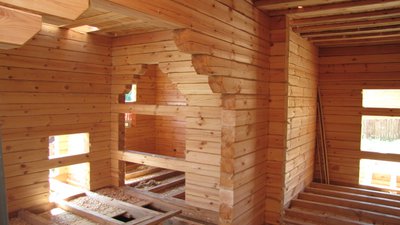 Отделка брусовых домов