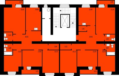 Продам 4-к квартиру, 112 кв.м., Преображенсий д 20, от подрядчика