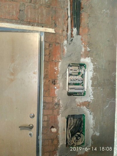 Замена электропроводки в квартире. Красноярск.