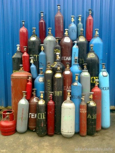 Баллоны газовые,электроды
