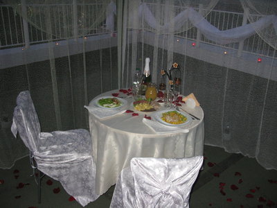 Ужин на крыше.