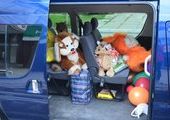 В Ачинске собрали микроавтобус игрушек