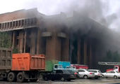 В Красноярске большой пожар: горит здание Дома советов
