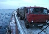 В Туве с парома в Енисей упал КАМАЗ