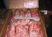 В Красноярске задержали тонну французского мяса
