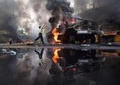 В Красноярске на Октябрьском мосту сгорел грузовик