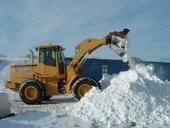 С улиц Красноярска вывезли 110 кубометров снега