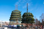 Красноярскую Новогоднюю ёлку начали разбирать