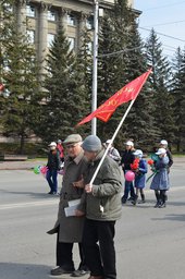 В Красноярске прошла первомайская демонстрация