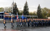 Погода помешала репетиции Парада Победы.