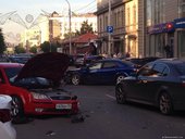 В центре Красноярска произошло ДТП с пострадавшими