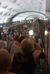 Крушение поезда в московском метро, хроника событий.