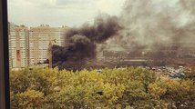 В Советском районе произошел пожар