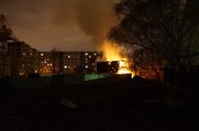 Ночью в Красноярске сгорел барак