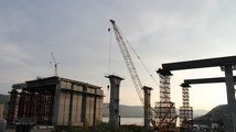 На строительстве четвертого моста завершен очередной этап