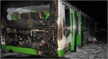 Маршрутный автобус сгорел в Красноярске