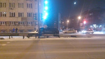 ДТП со столбом совершил водитель ВАЗа в Красноярске