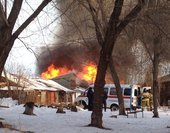 В Николаевке произошел пожар