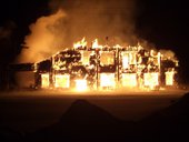 Пожаром уничтожено здание дома культуры