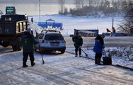 Мартовский снег заметно осложнил работу дорожных служб Красноярска