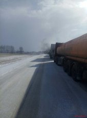 По дороге в Канск после ДТП загорелись несколько автомобилей