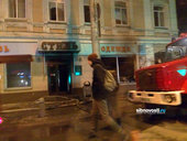 В центре Красноярска произошел пожар в магазине одежды