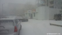Неожиданный снег в Красноярске спровоцировал несколько ДТП