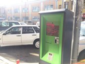 Неизвестные испортили паркомат в центре Красноярска