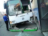 Два маршрутных автобуса попали в ДТП