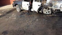 В микрорайоне Солнечный неизвестные сожгли автомобиль