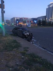 В ночном ДТП на Взлетке пострадал водитель одного из автомобилей