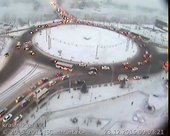 Многочисленными пробками из-за ДТП началось утро в Красноярске