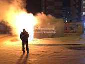 Овощной павильон ночью сгорел в Красноярске