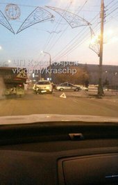 В результате ДТП в центре Красноярска пострадала девушка-водитель