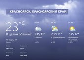 В выходные в Красноярске будет жарко - прогноз погоды