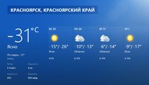 Последние дни января в Красноярске будут морозными - прогноз погоды